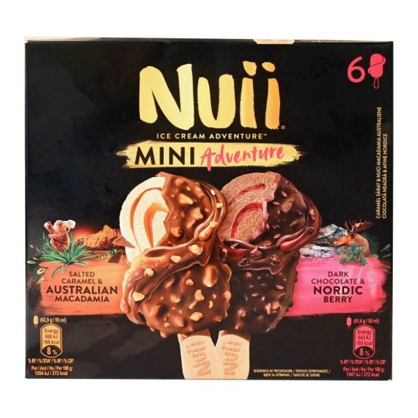 Sladoled NUII slana karamela čokolada multipack 6x55ml