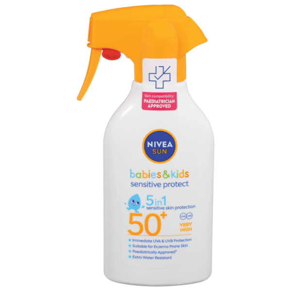 Sprej za sunčanje NIVEA kids sensitive protect 5in1 SPF50+ 270ml