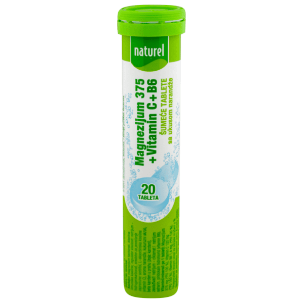 Šumeće tablete NATUREL magnezijum 375+vitaminC+B6 80g