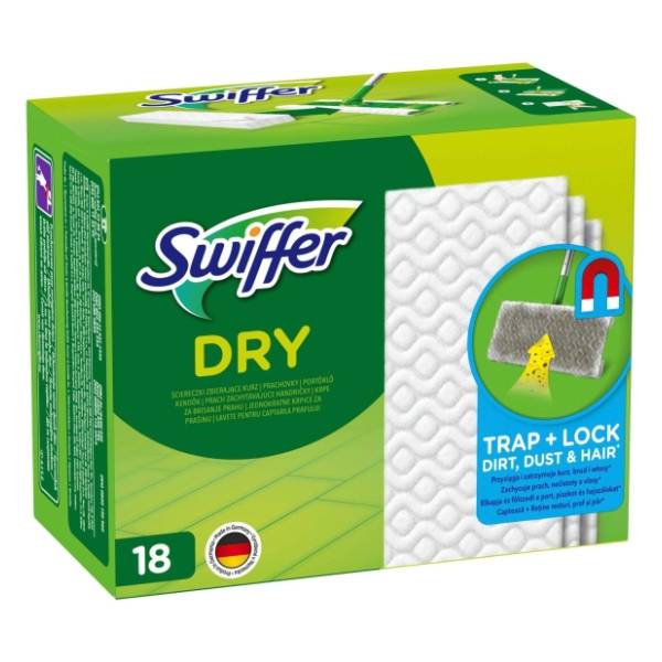 SWIFFER maramice za suvo čišćenje podova 18kom