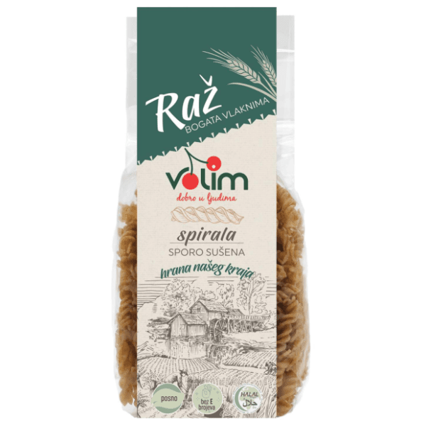 Testenina od raži spirala VOLIM 250g