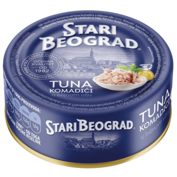 Tunjevina STARI BEOGRAD komadići u ulju 150g