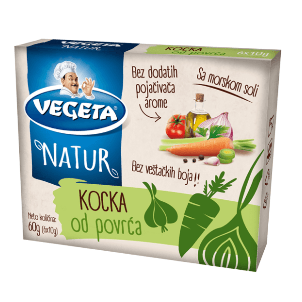 Kocka za supu VEGETA natur povrćna 60g