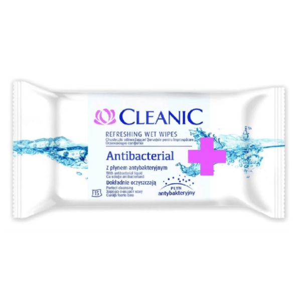 Vlažne maramice CLEANIC antibacterial 15kom