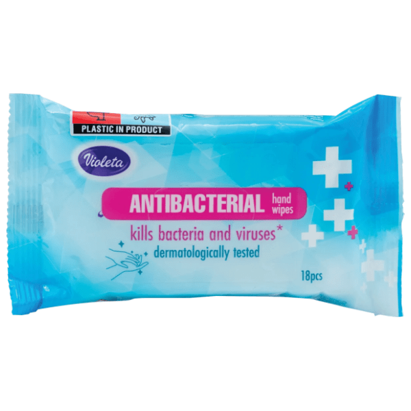 Vlažne maramice VIOLETA antibacterial 18kom