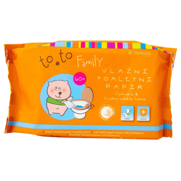 Vlažni toalet papir TOSAMA to.to sensitive 60kom