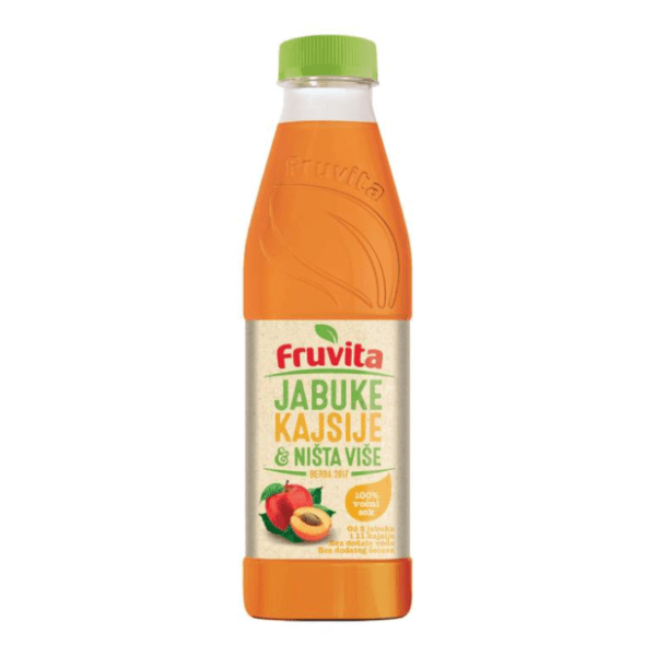 Voćni sok FRUVITA 100% jabuke kajsije i ništa više 750ml