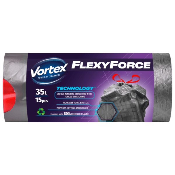 VORTEX Flexy kese za smeće 35l 15kom