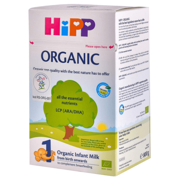 Zamensko mleko HIPP organic 1 800g