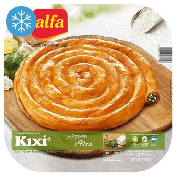 ALFA kihi pita sir spanać 800g