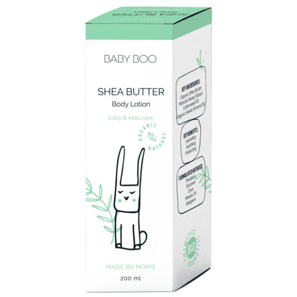 BABY BOO dečiji organski losion za telo shea butter 200ml