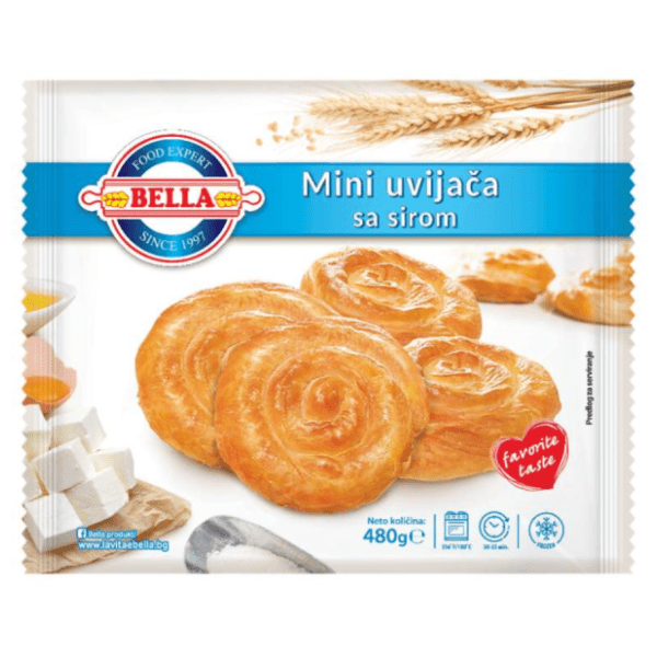 BELLA mini uvijače sa sirom 480g