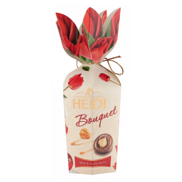 Bombonjera HEIDI Bouqet Flower lešnik 120g