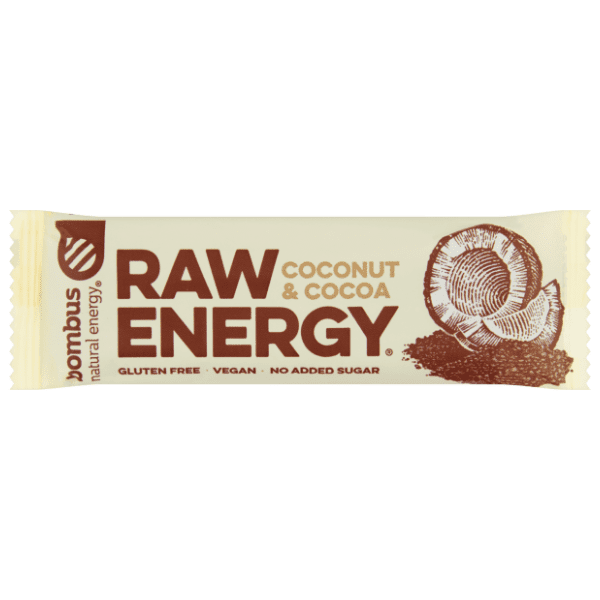 BOMBUS raw energy bar kokos i kakao 50g