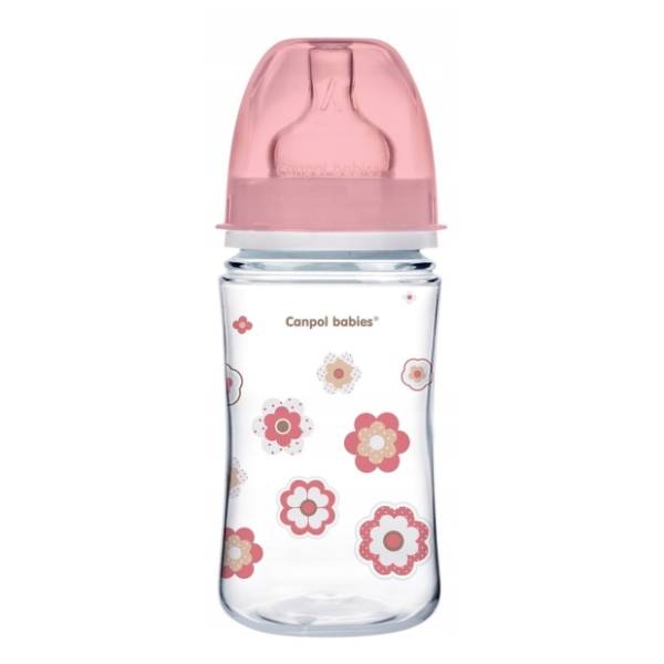 CANPOL BABIES Newborn Baby flašica 240ml roze