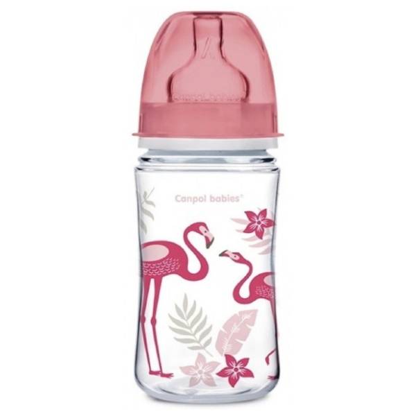 CANPOL BABIES Jungle flašica 240ml roze