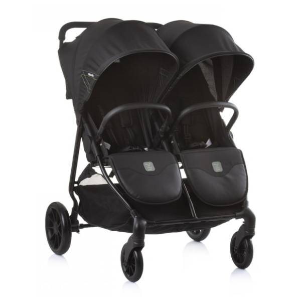 CHIPOLINO kolica za blizance Top Stars Ebony crna