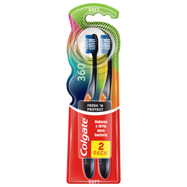 COLGATE 360 Fresh and protect četkica za zube 2kom