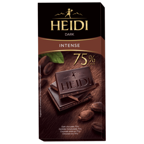 Crna čokolada HEIDI intense 75% 80g