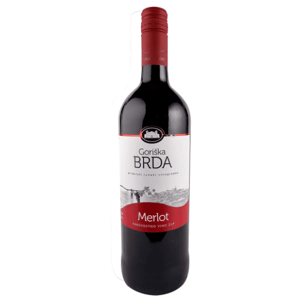 Crno vino GORIŠKA BRDA Merlot 1l