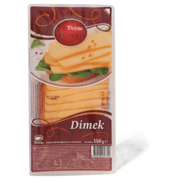 Dimljeni sir VINDIJA Dimek slajs 150g