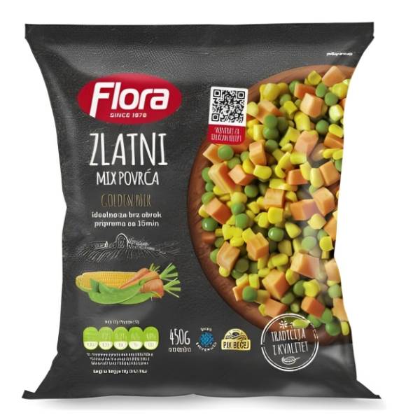 FLORA zlatni mix povrća 450g