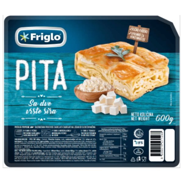 FRIGLO pita sa sirom 600g