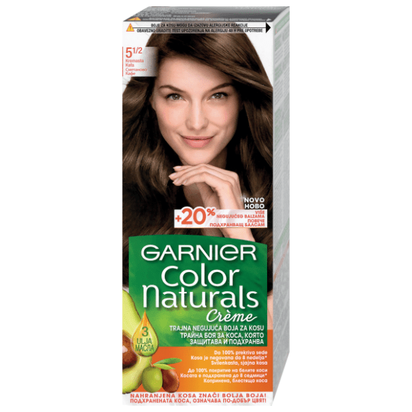 GARNIER Color Naturals farba za kosu 5 1/2 creamy coffee