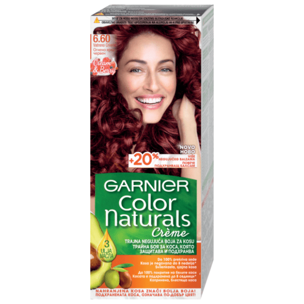 GARNIER Color Naturals farba za kosu 6.60 fiery red