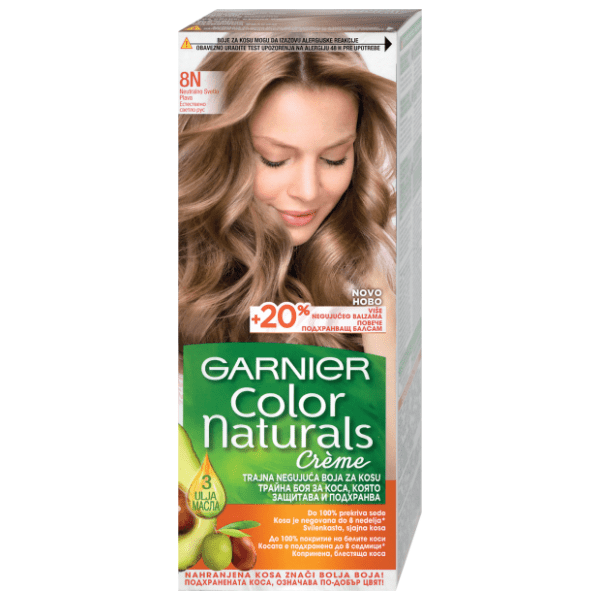 GARNIER Color Naturals farba za kosu N8 neutral light blonde