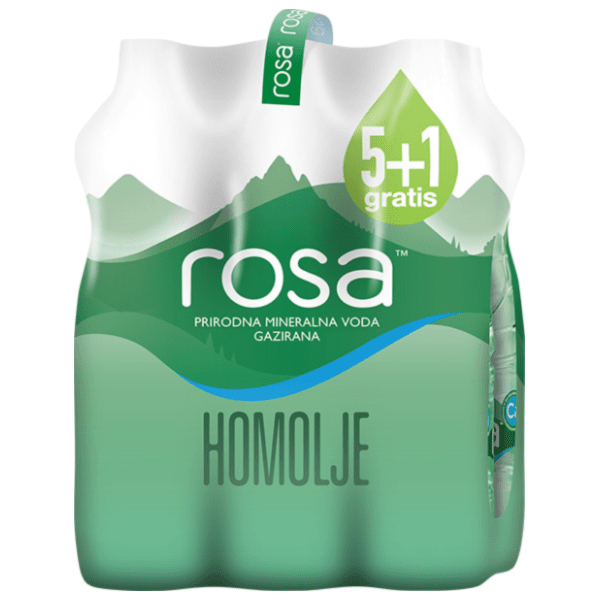 Gazirana voda ROSA 1,5l 5+1 gratis