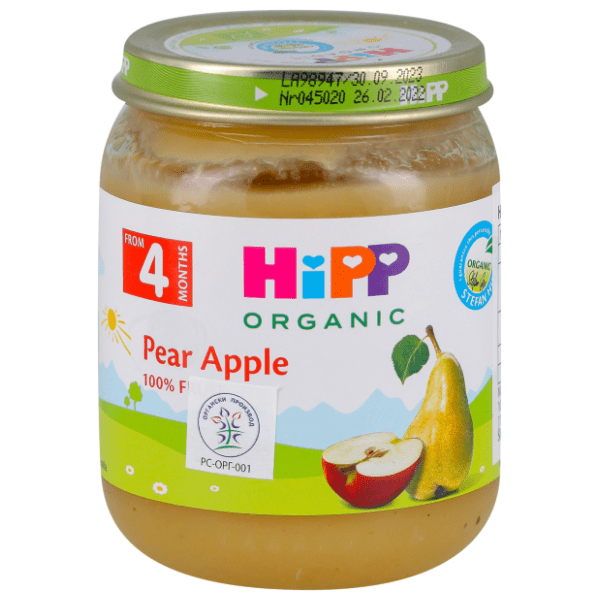 HIPP kašica jabuka i kruška 125g