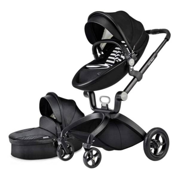 HOT MOM kolica za bebe 2 u 1 black