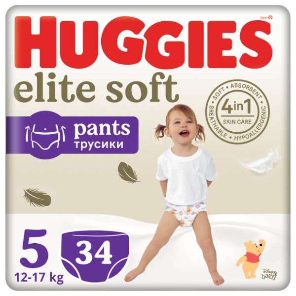 HUGGIES Pants pelene Elite Soft 5 34kom