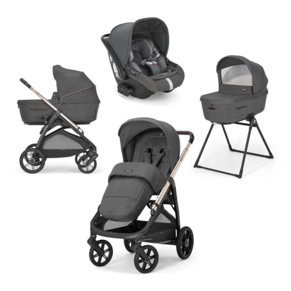 INGLESINA kolica za bebe 3 u 1 Aptica Darwin Velvet grey