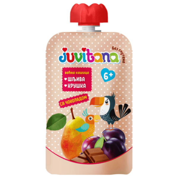 JUVITANA kašica šljiva i kruša sa čokoladom 100g