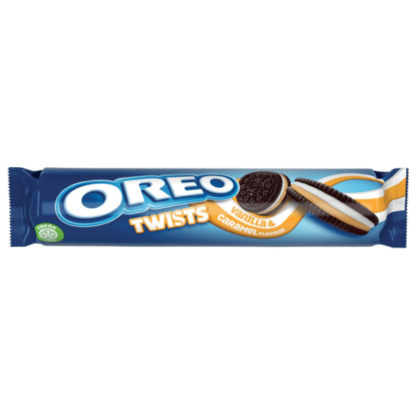 Keks OREO twists vanilla & caramel 157g