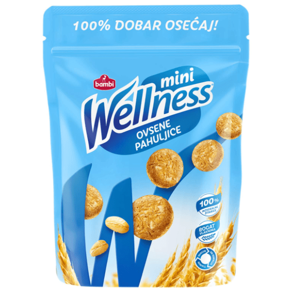 Keks WELLNESS mini ovsene pahuljice 70g