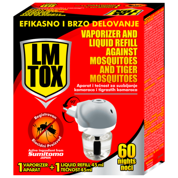 LMX aparat i tečnost protiv insekata 60 noći 45ml