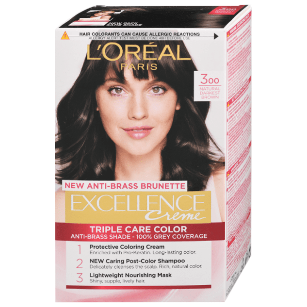 L'OREAL Excellence farba za kosu 300 natural darkest brown