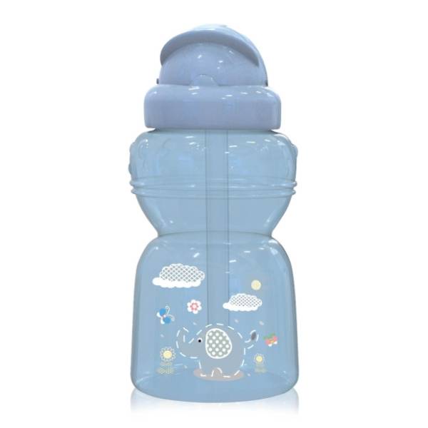 LORELLI Animals sportska flašica sa slamčicom 325ml plava