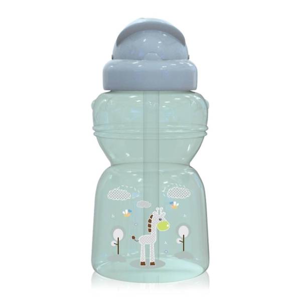LORELLI Animals sportska flašica sa slamčicom 325ml mint green