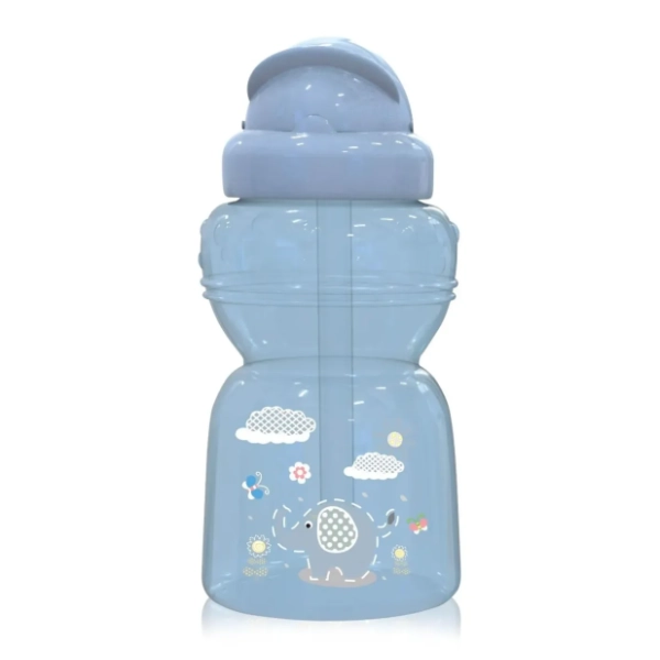 LORELLI Animals sportska flašica sa slamčicom 200ml plava