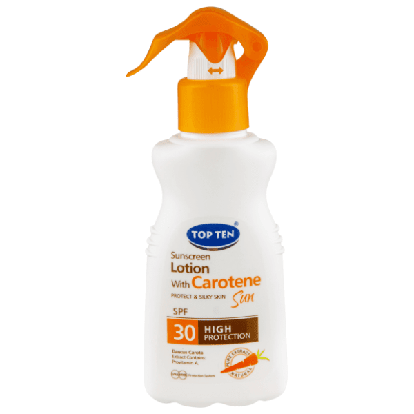 Losion za sunčanje TOP TEN sa karotenom SPF30 180ml