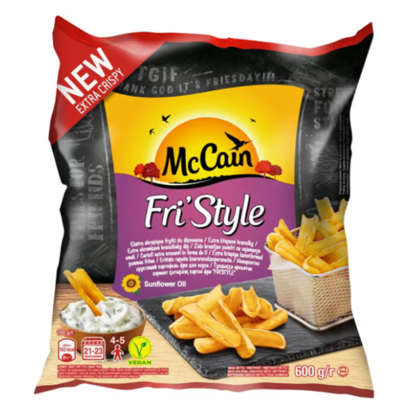 McCAIN pomfrit freestyle dippers 600g