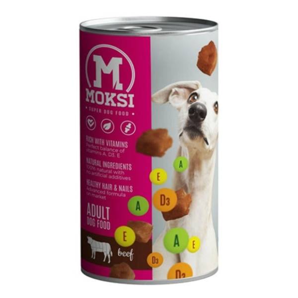 MOKSI hrana za pse govedina 415g