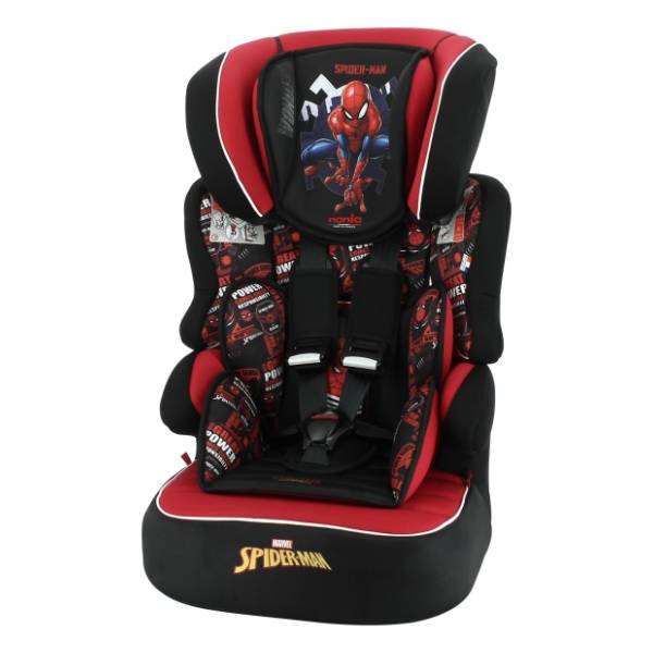 NANIA auto sedište Beline 1/2/3 (9-36kg) Spiderman crna
