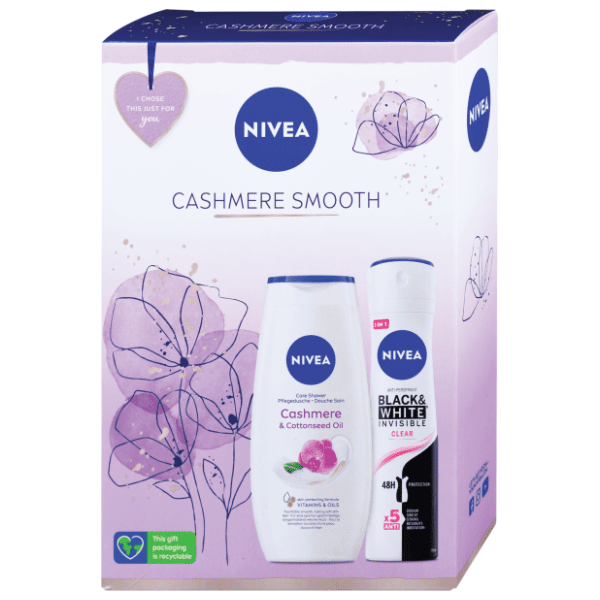 NIVEA set Cashmer Smooth (dezodorans i gel za tuširanje)
