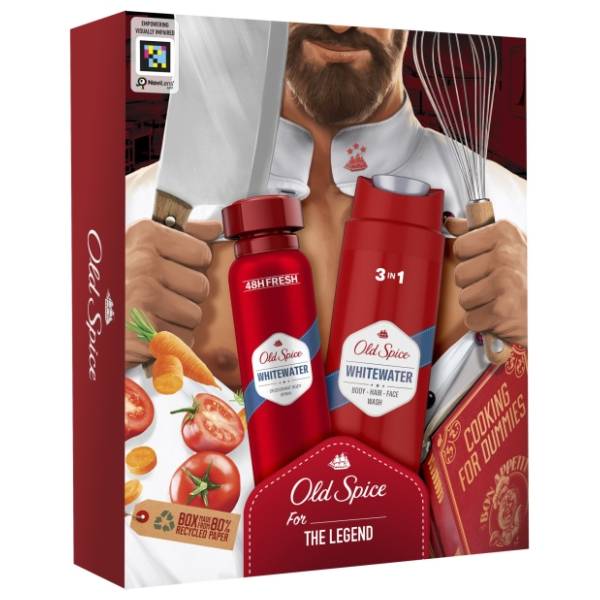 OLD SPICE set Whitewater the legend (dezodorans i gel za tuširanje)