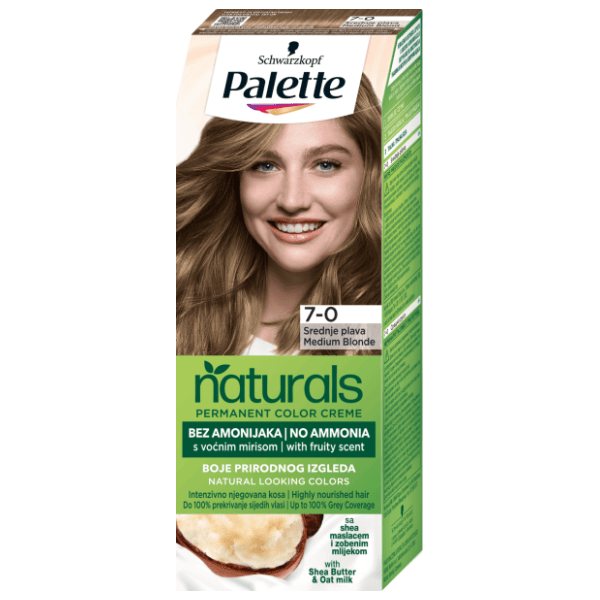 PALETTE Naturals farba za kosu 7.0 medium blonde